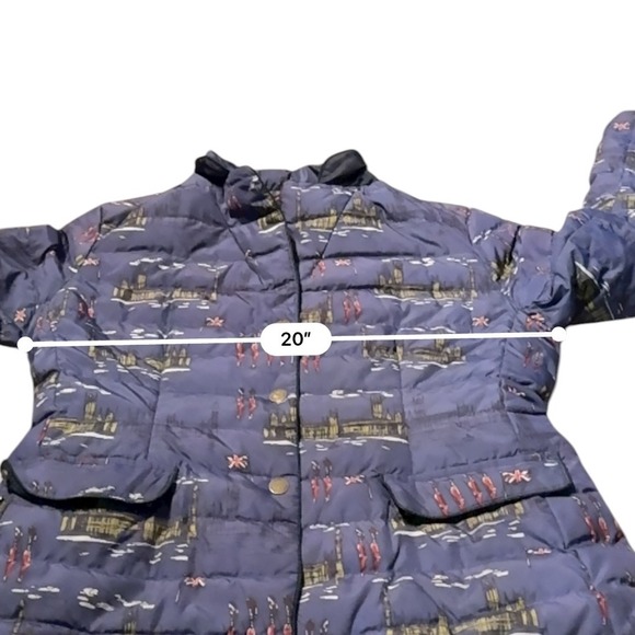 Boden London Print Down Jacket Women's Size 10 Quilted‎ Feather Warm Coat - Picture 4 of 12